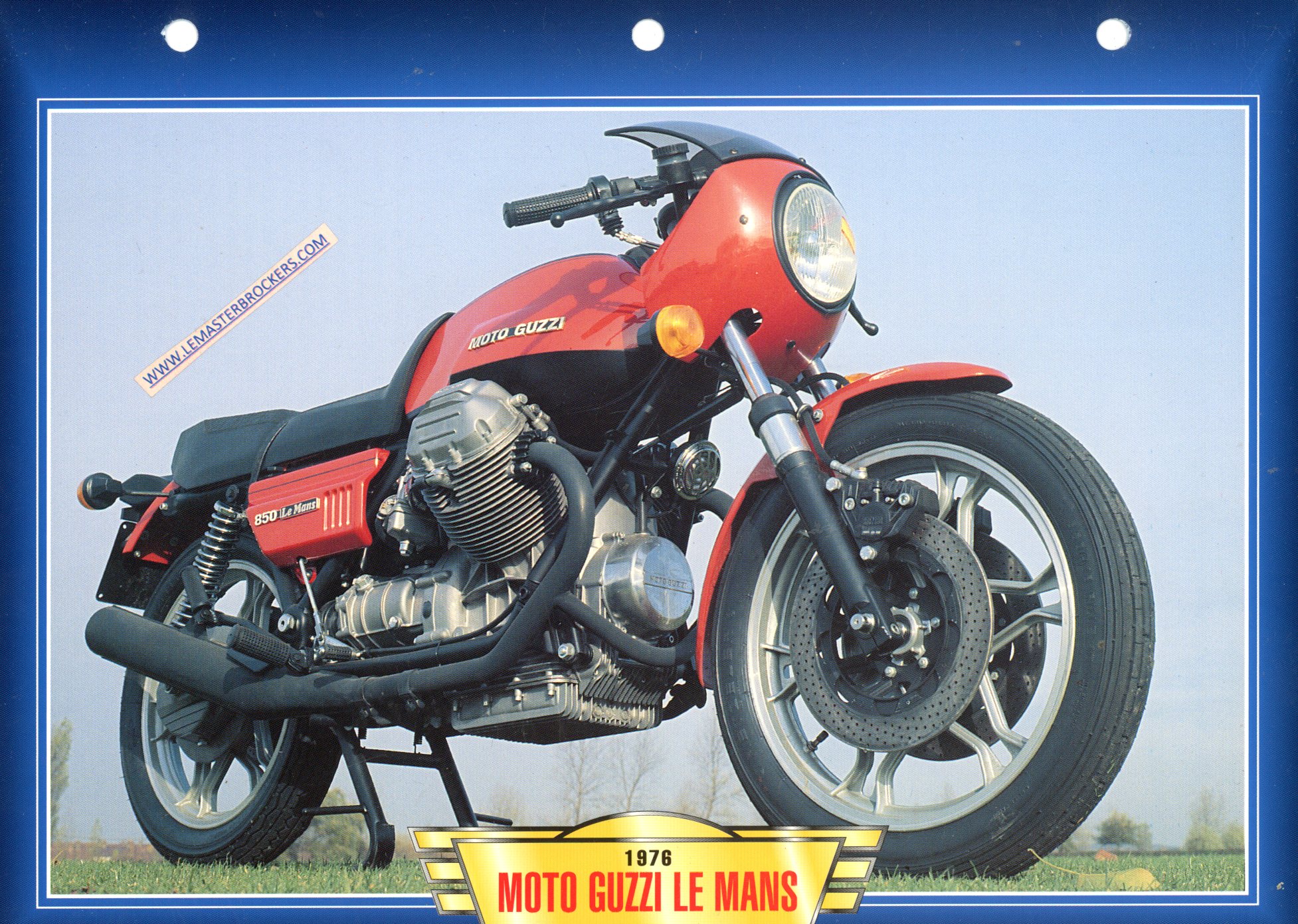 DOCUMENT MOTO GUZZI LE MANS 1976 - FICHE MOTO