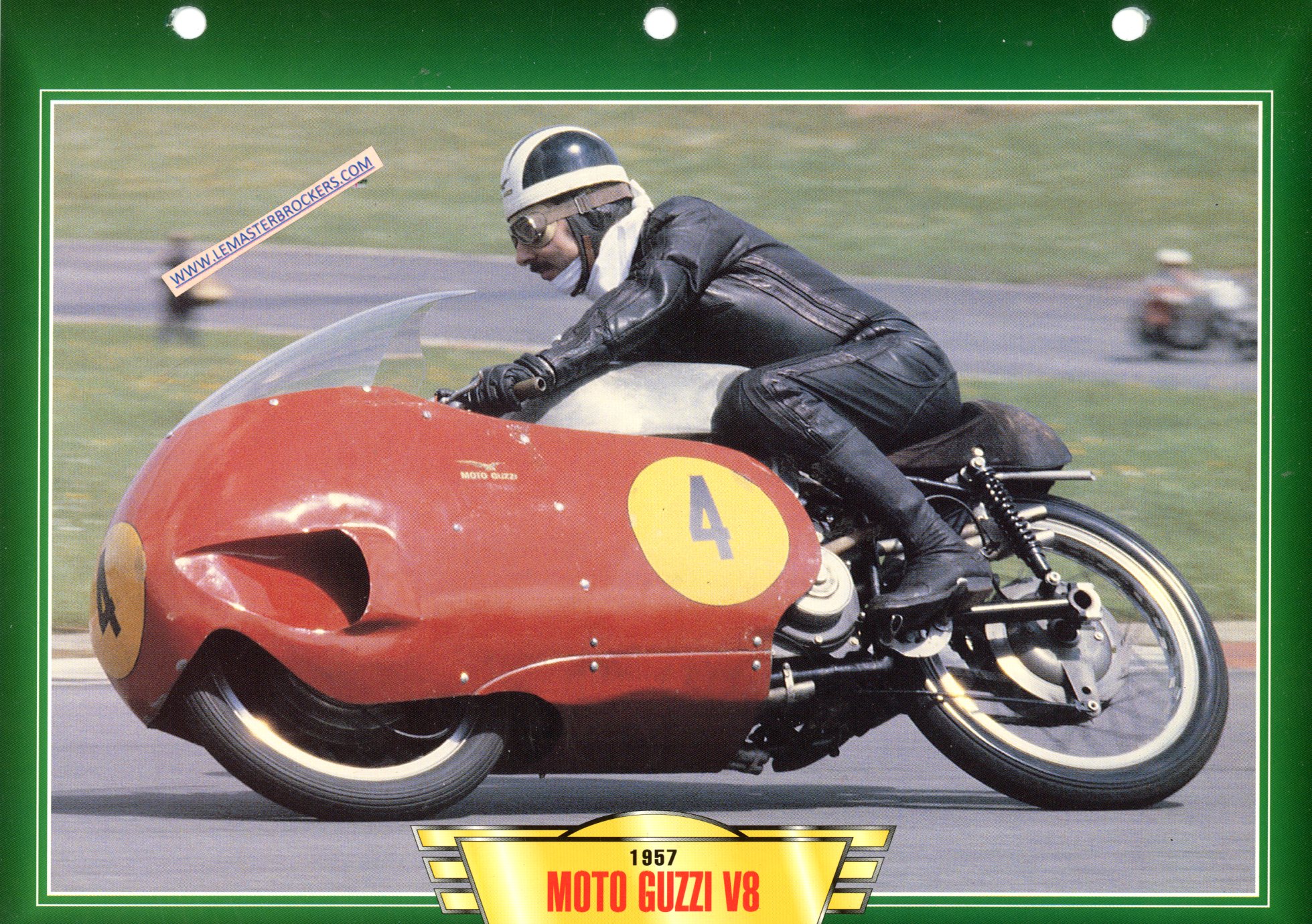 DOCUMENT MOTO GUZZI V8 1957