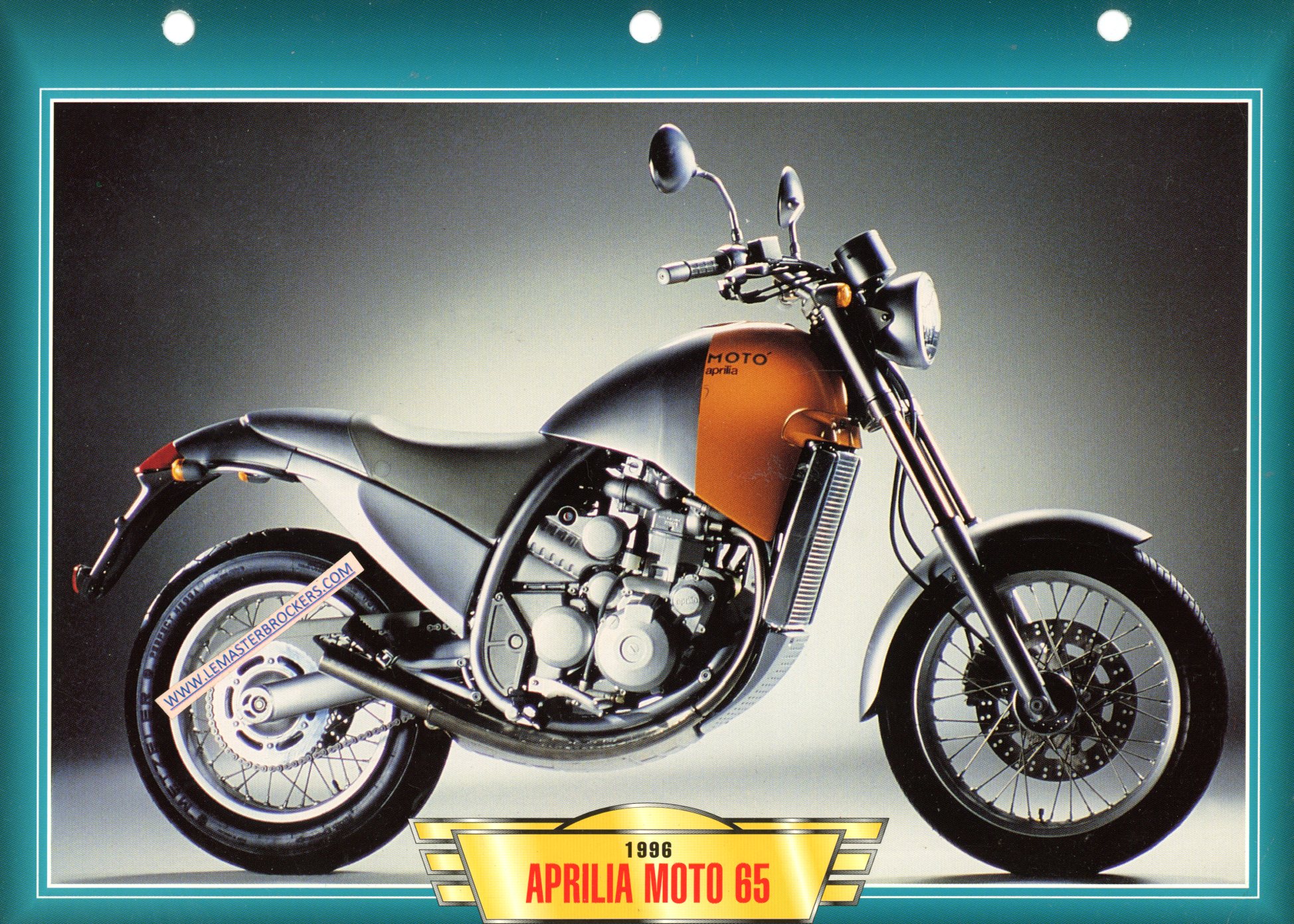 DOCUMENT MOTO APRILIA 65 1996 FICHE MOTO