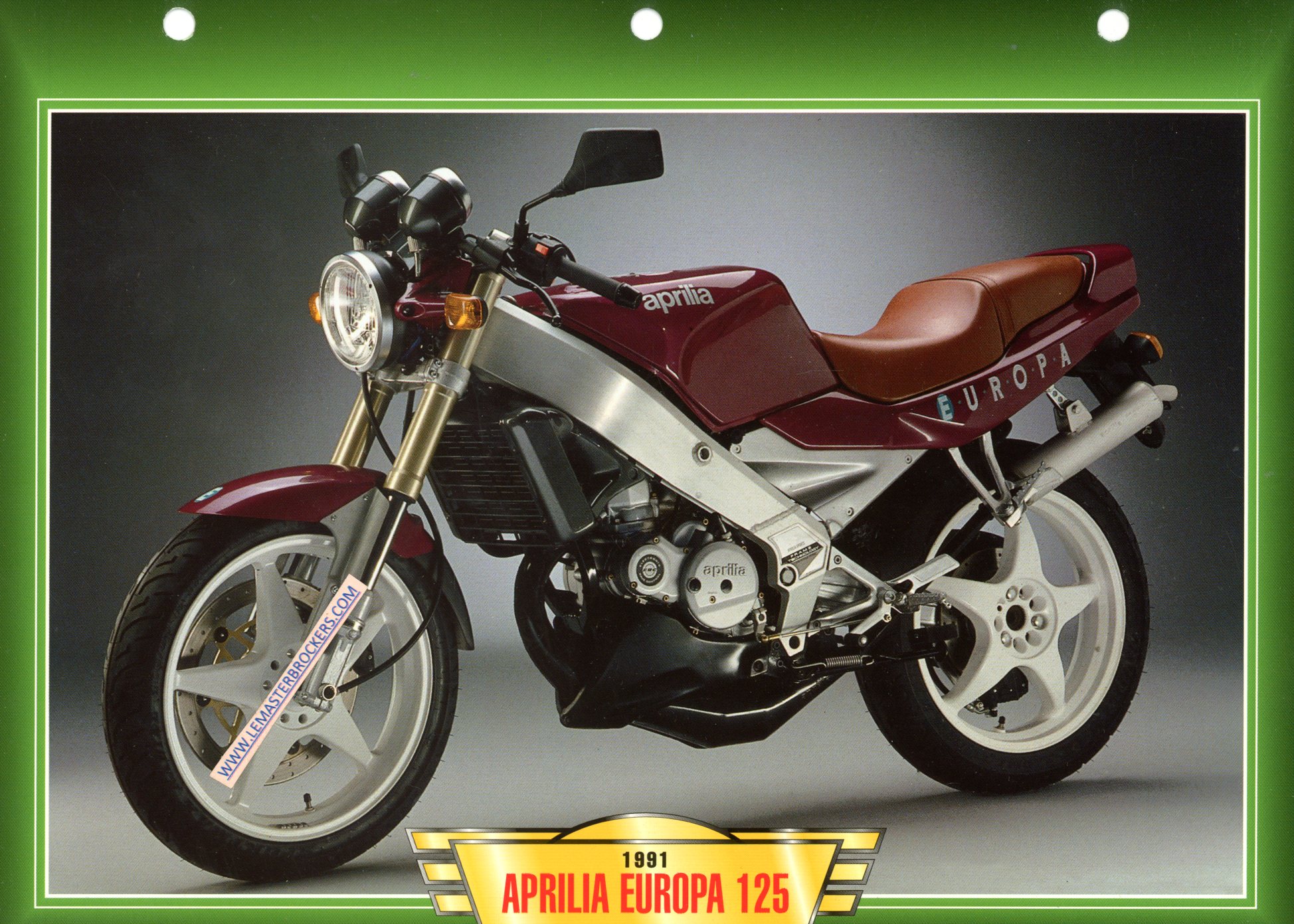 DOCUMENT APRILIA 125 EUROPA 1991