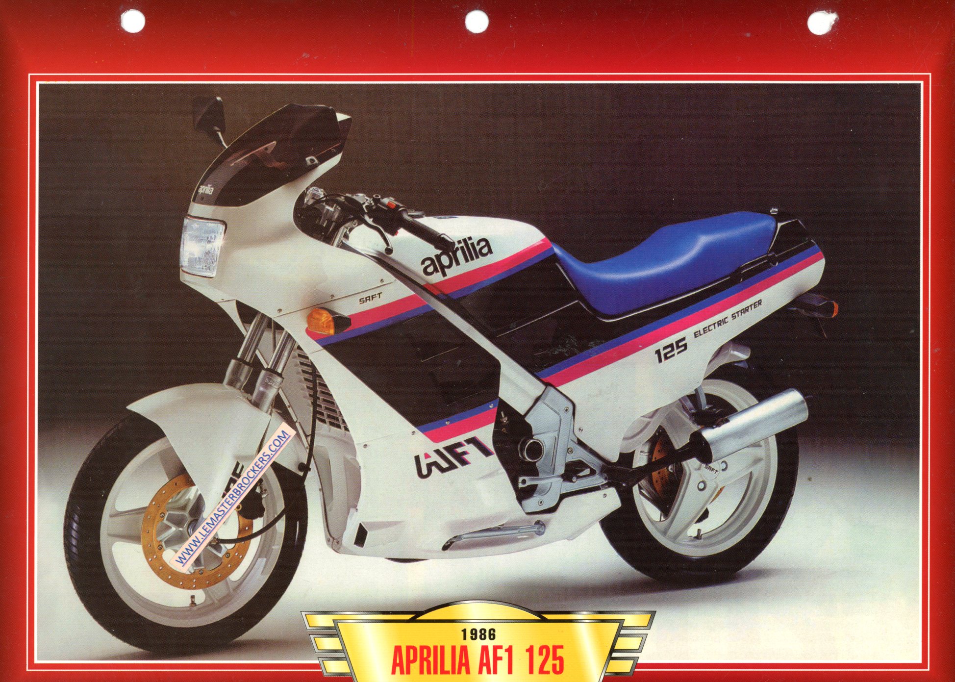 DOCUMENT MOTO APRILIA AF1 125 1986