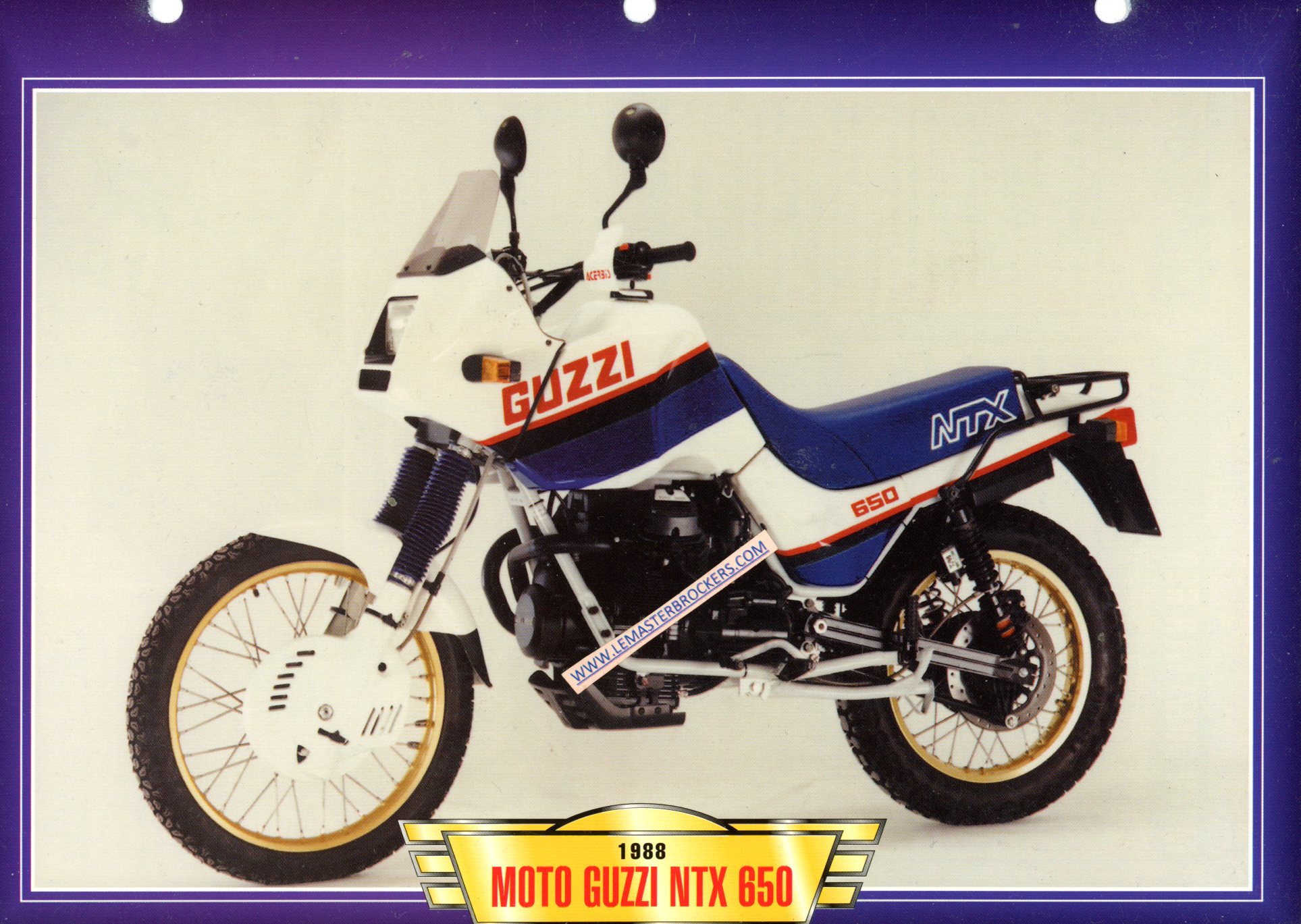 DOCUMENT MOTO GUZZI NTX 650 1988