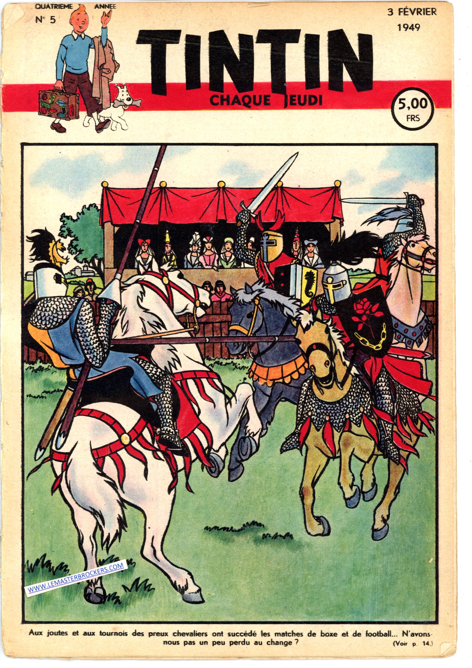 JOURNAL DE TINTIN 1949 DU 3 FEVRIER