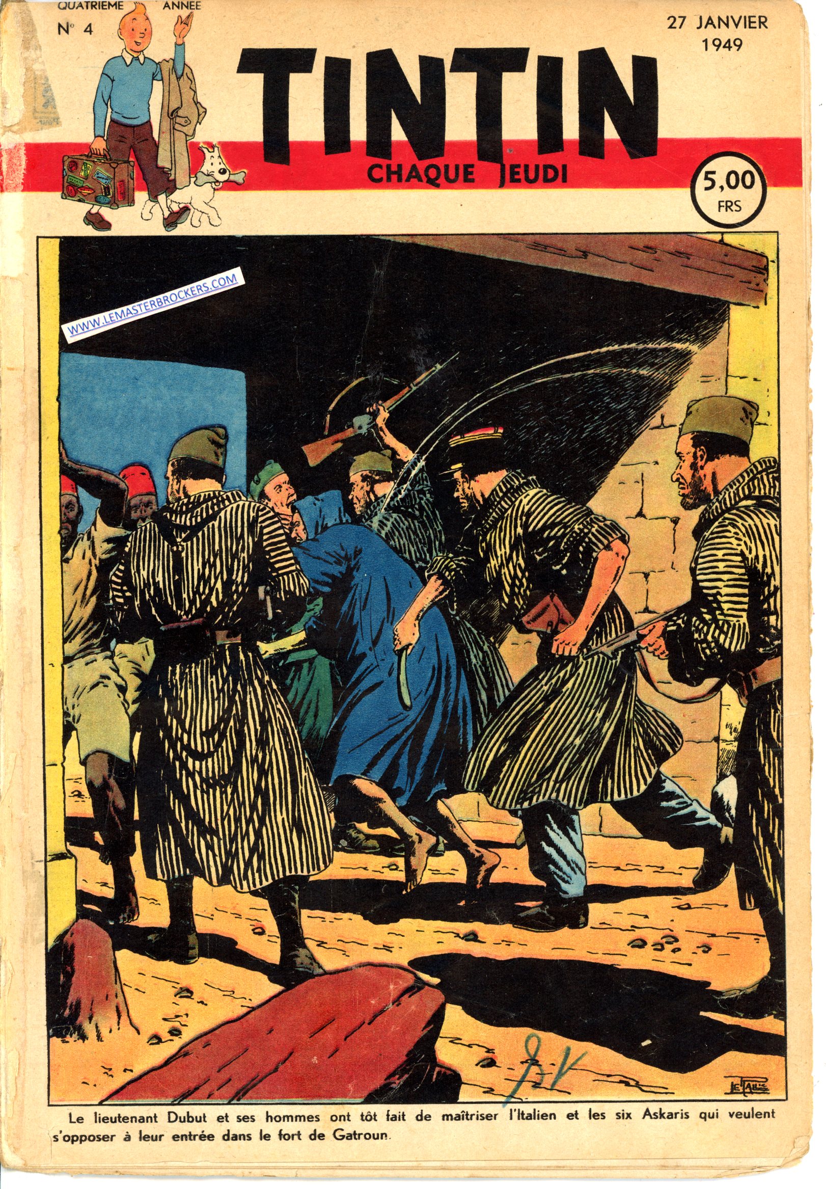 JOURNAL DE TINTIN 1949 DU 27 JANVIER
