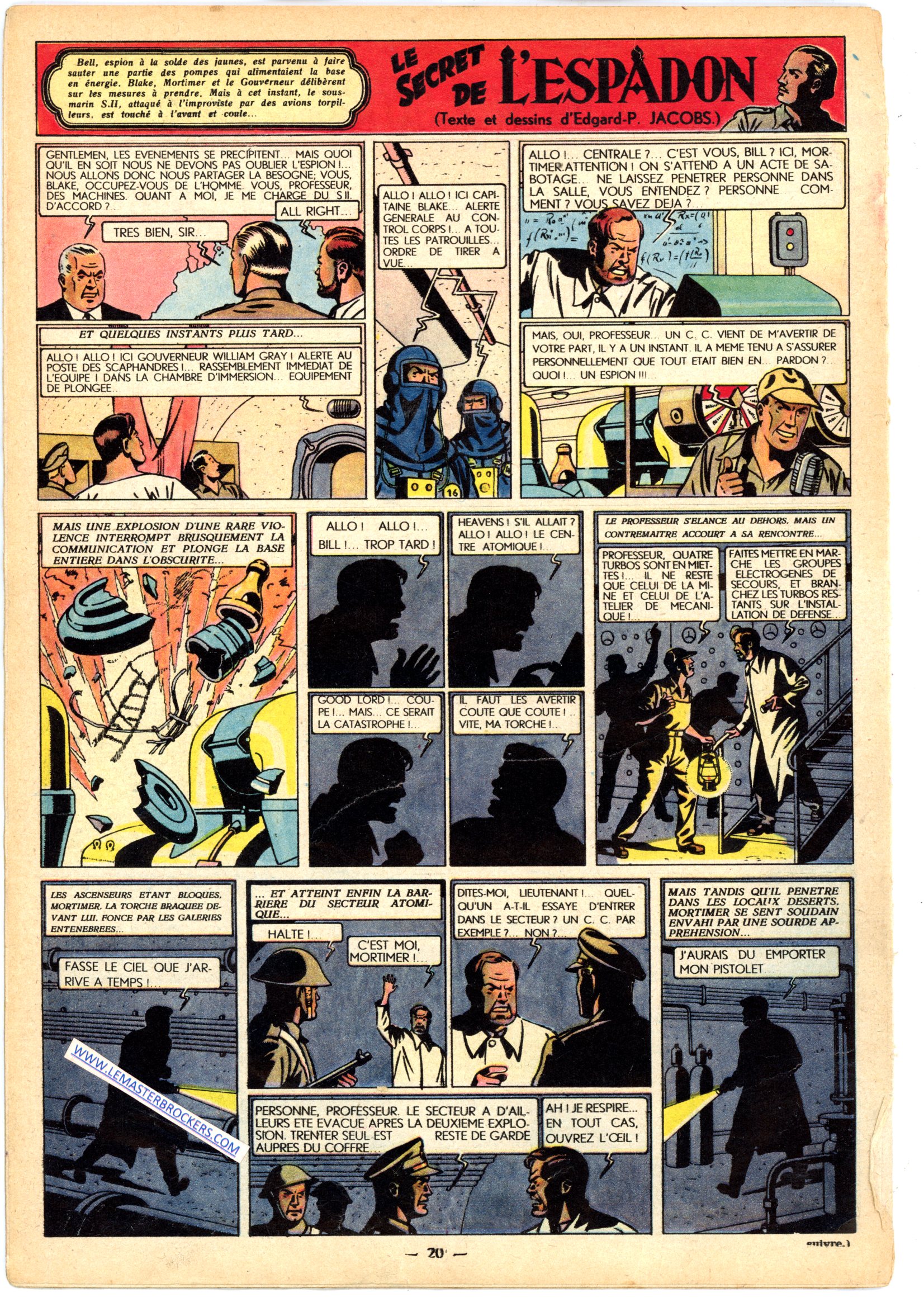 tintin 1949 le secret de espadon