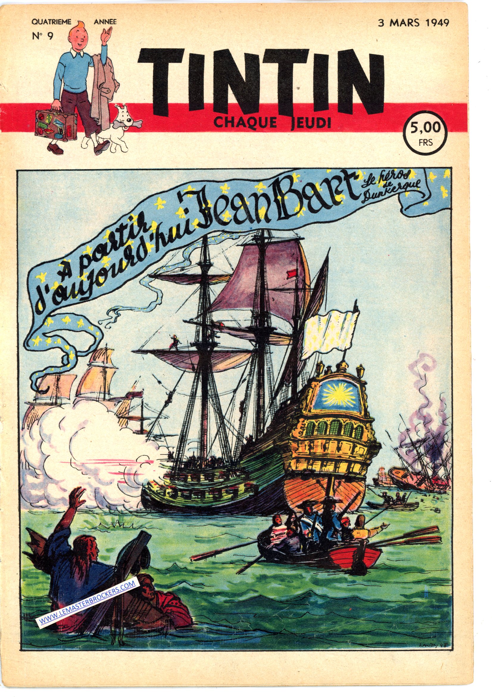 JOURNAL DE TINTIN 1949 DU 3 MARS