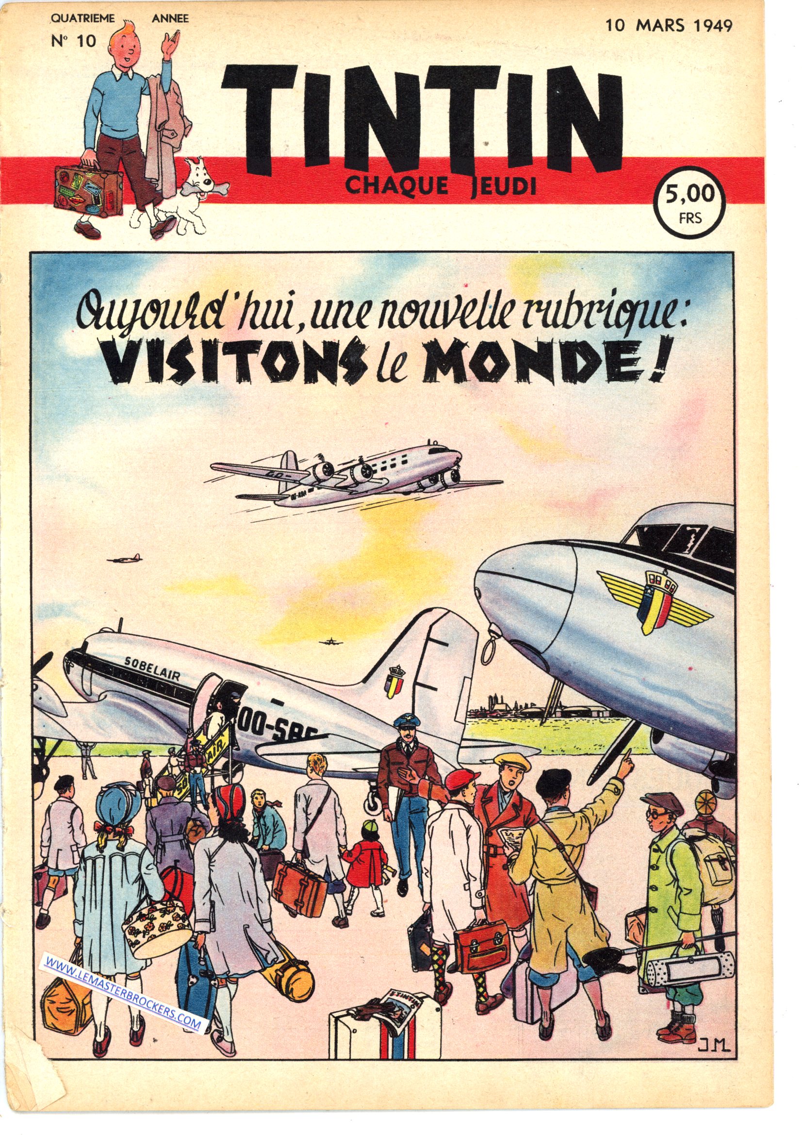 JOURNAL DE TINTIN 1949 DU 10 MARS