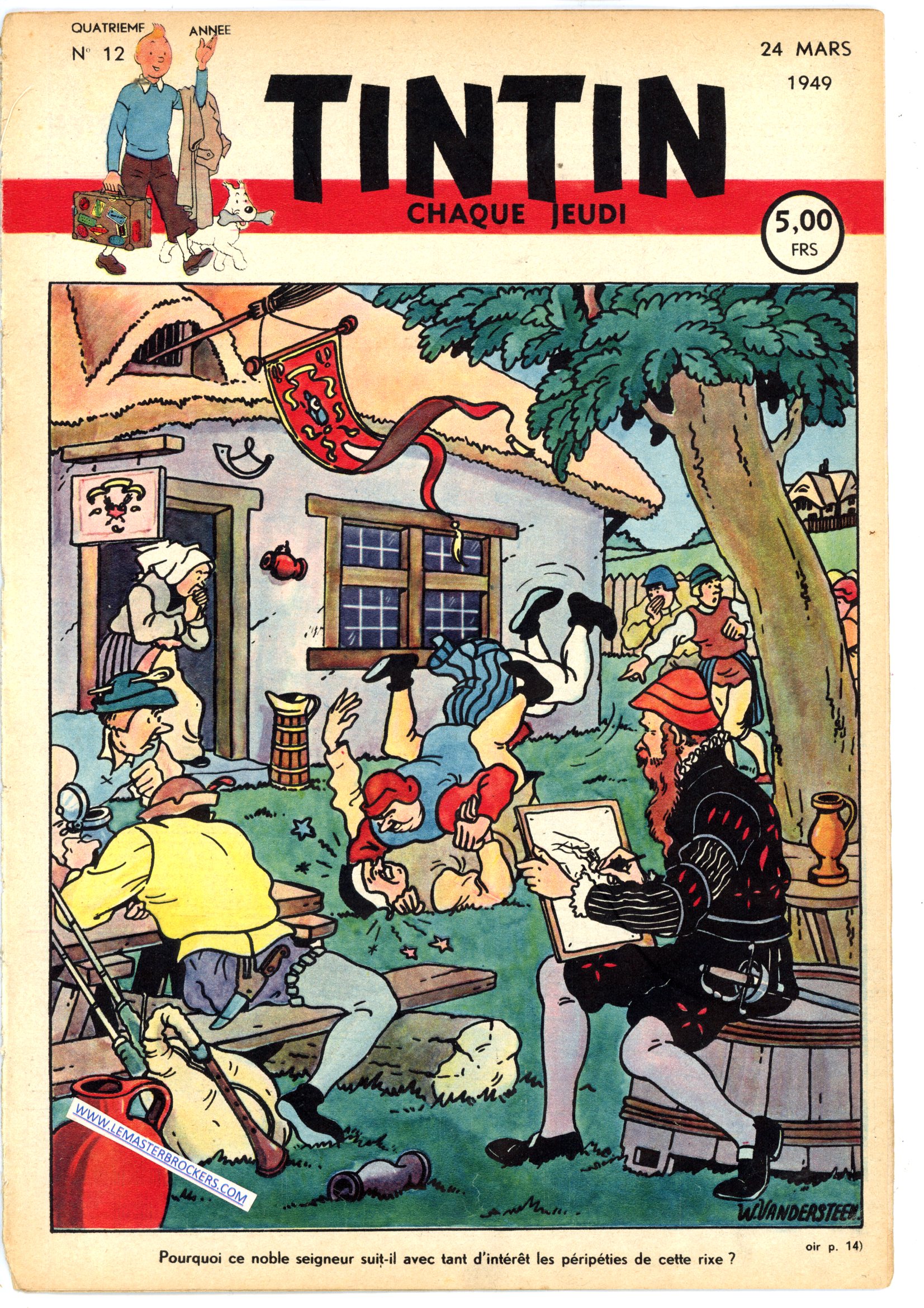 JOURNAL DE TINTIN N° 12 DE DU 24 MARS 1949