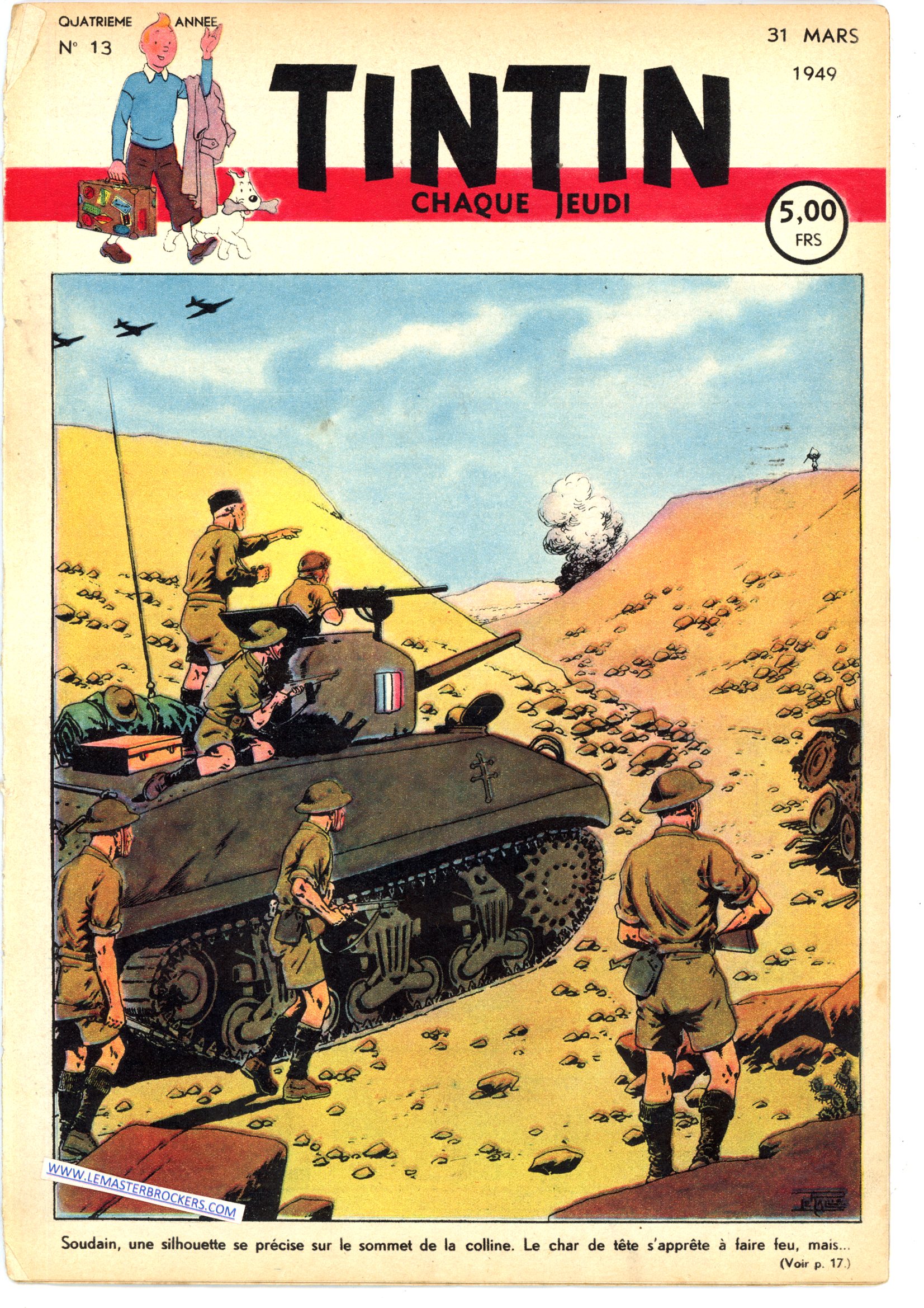 JOURNAL DE TINTIN 1949 DU 31 MARS DU NUMERO 13