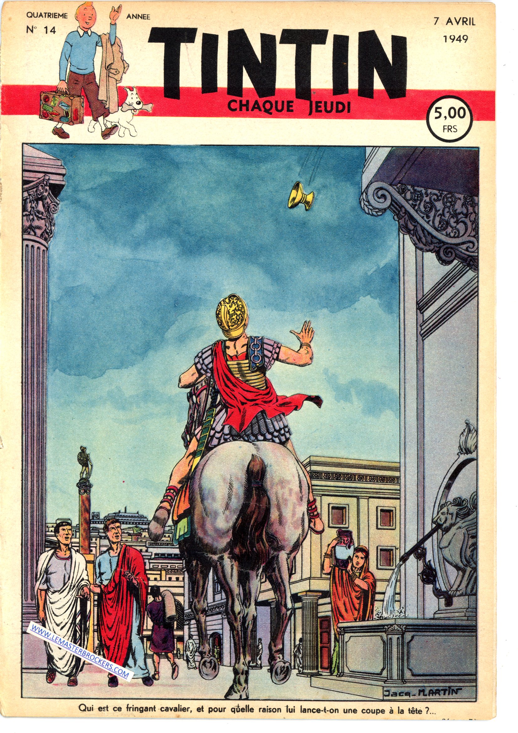 JOURNAL DE TINTIN 1949 DU 7 AVRIL