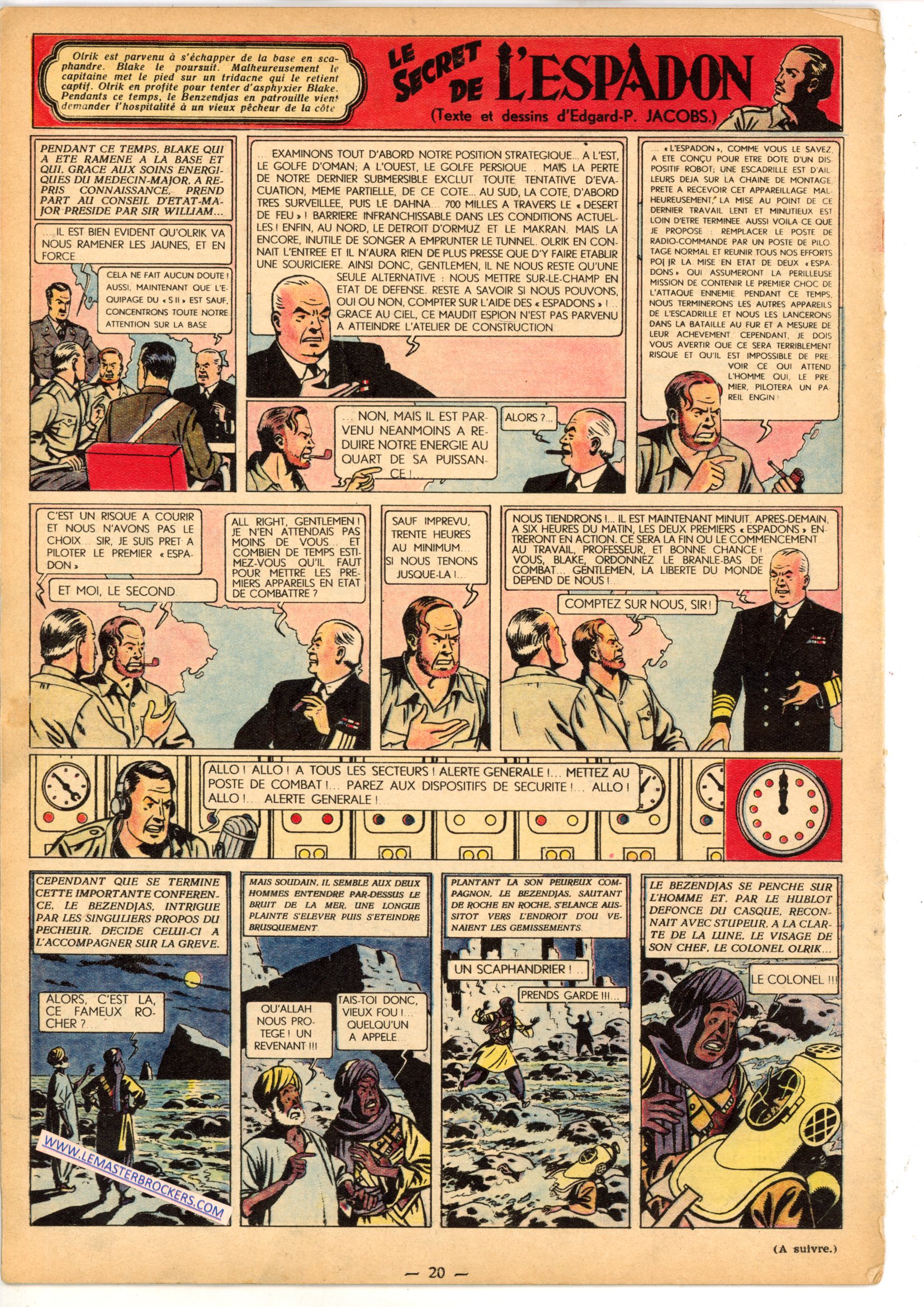 LE SECRET DE LESPADON 1949 JOURNAL TINTIN