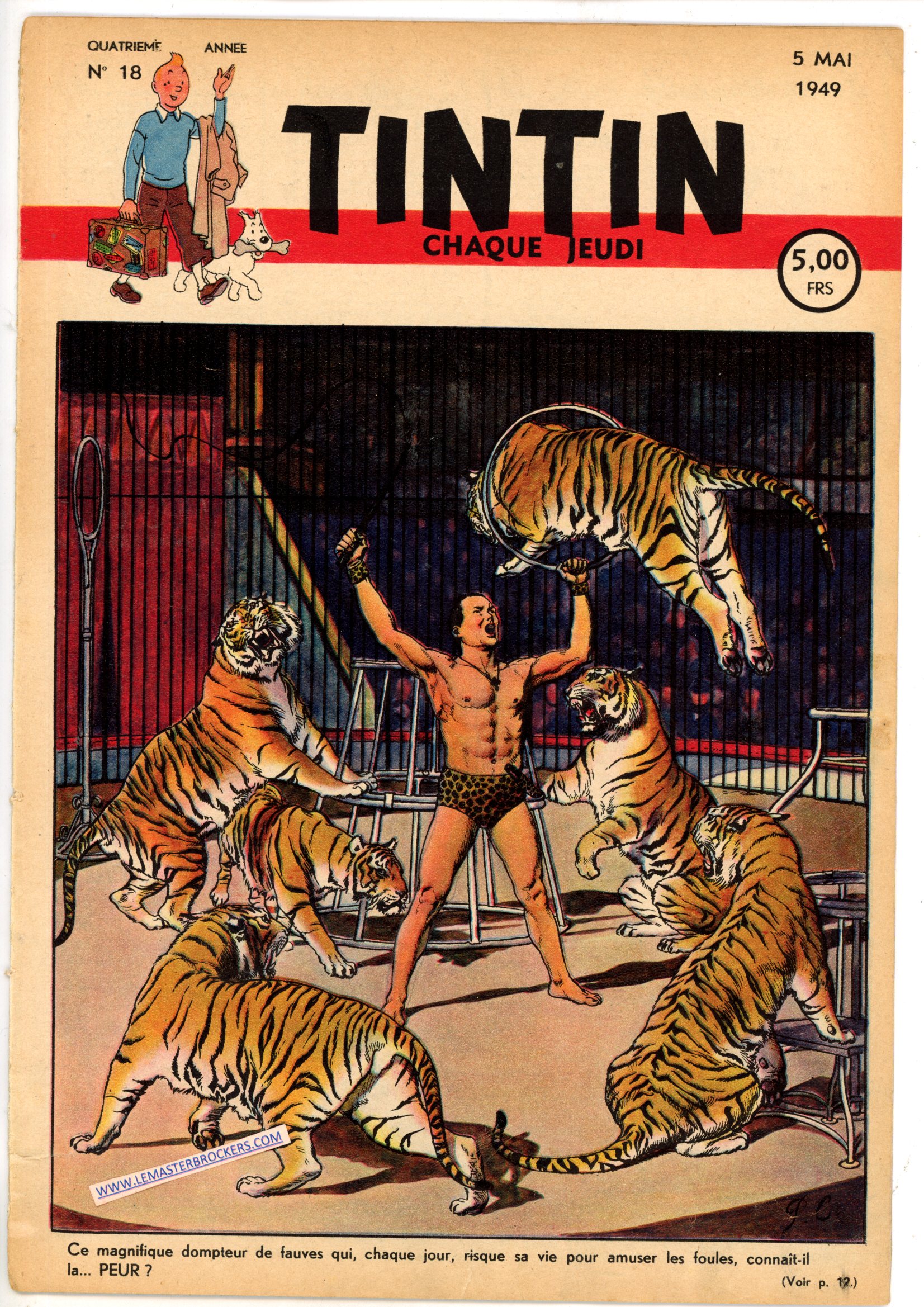 JOURNAL DE TINTIN n° 18 DU 5 MAI 1949