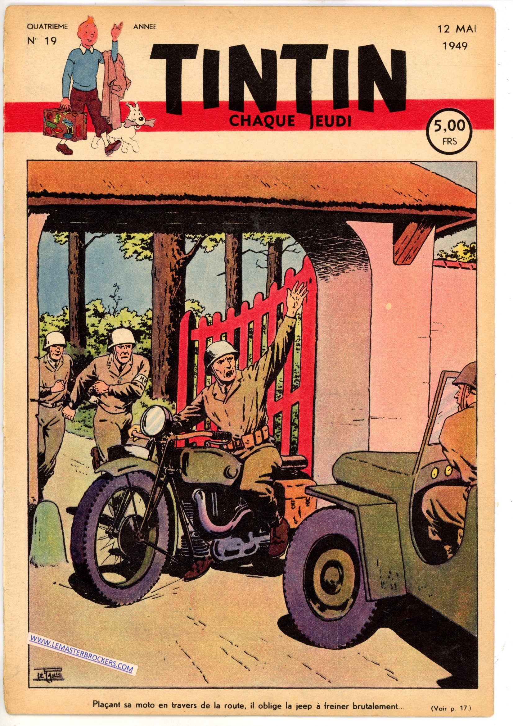 JOURNAL DE TINTIN n° 19 DU 12 MAI 1949