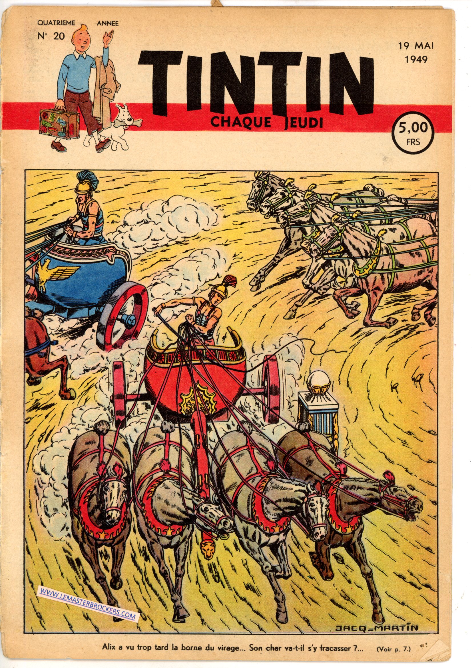 JOURNAL DE TINTIN n° 20 DU 19 MAI 1949