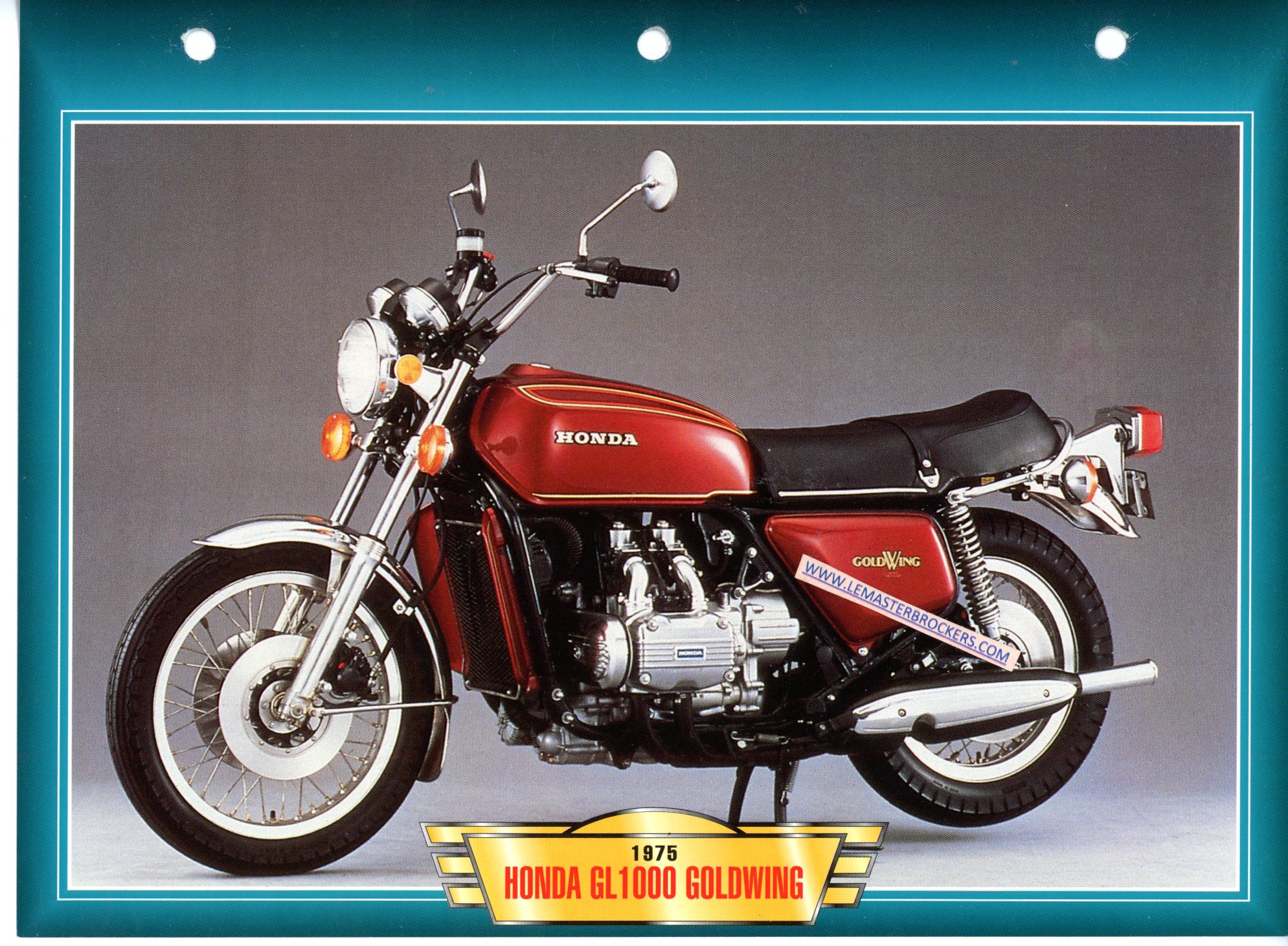 DOCUMENT MOTO HONDA GL1000 GOLDWING 1975