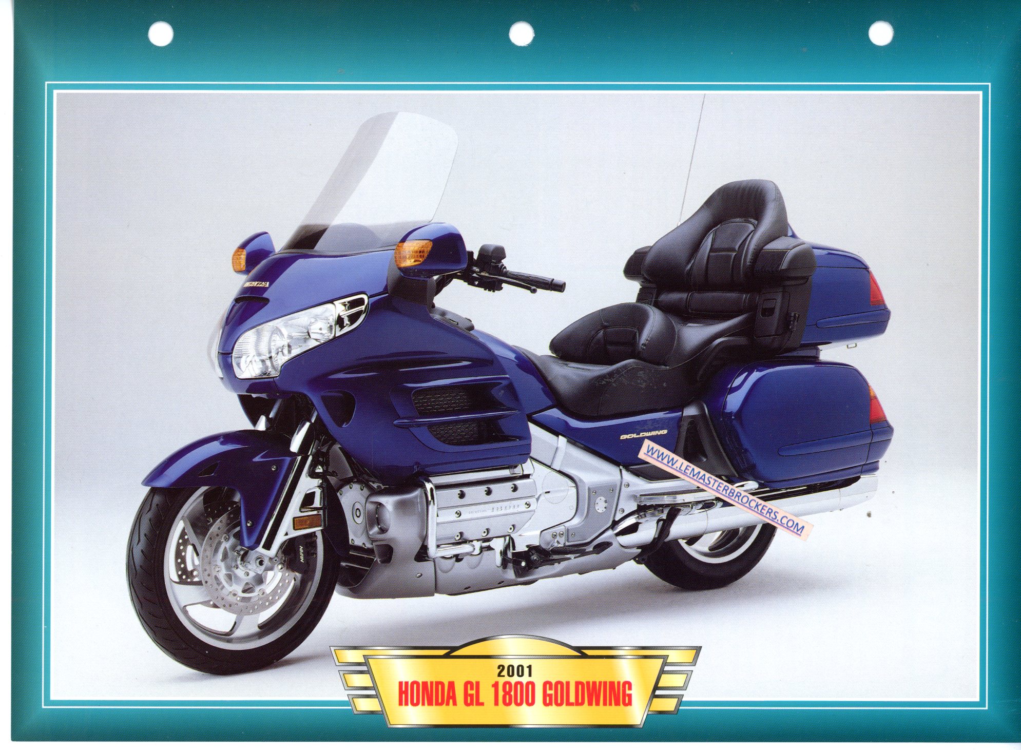 DOCUMENT MOTO HONDA GL 1800 GOLDWING 2001