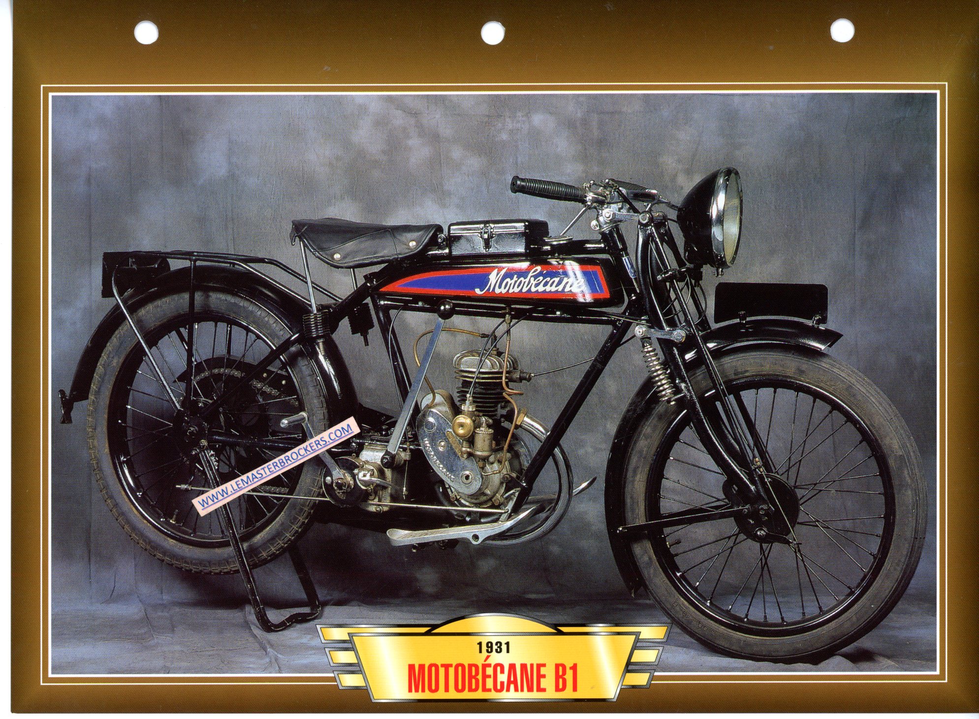 DOCUMENT MOTOBECANE B1 1931