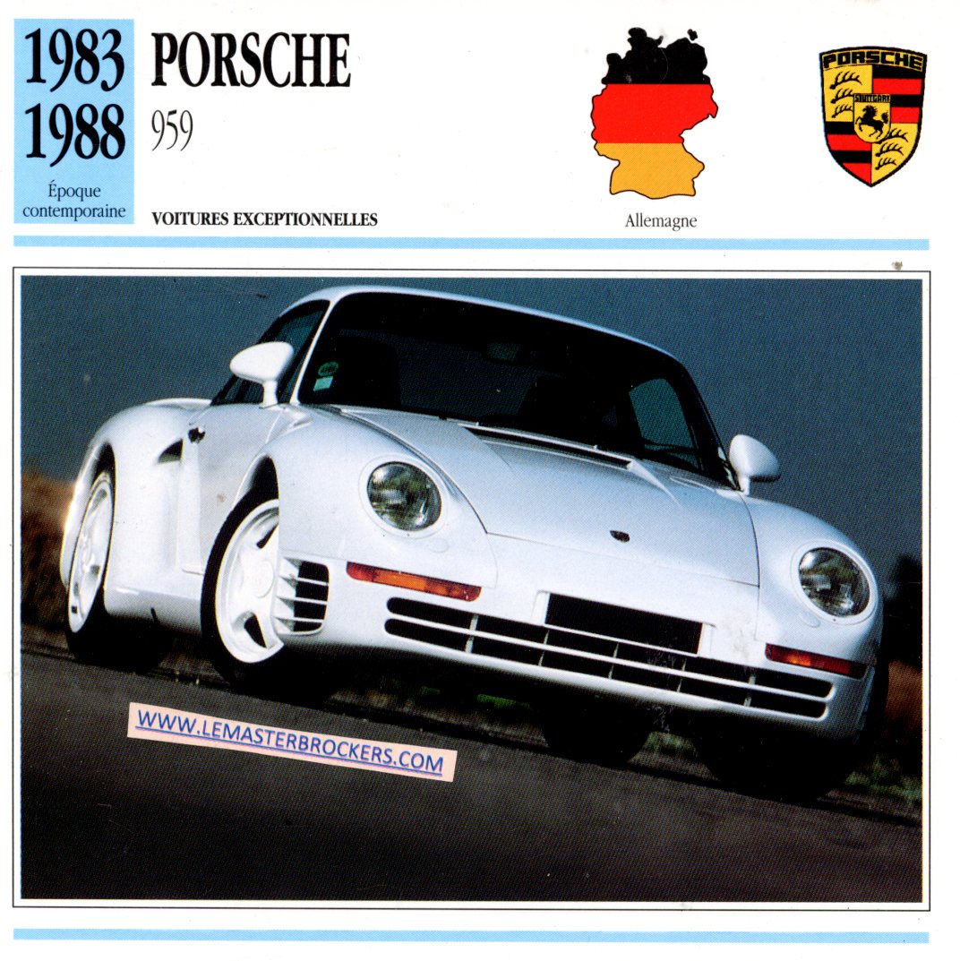 DOCUMENT FICHE PORSCHE 959 1983 1988