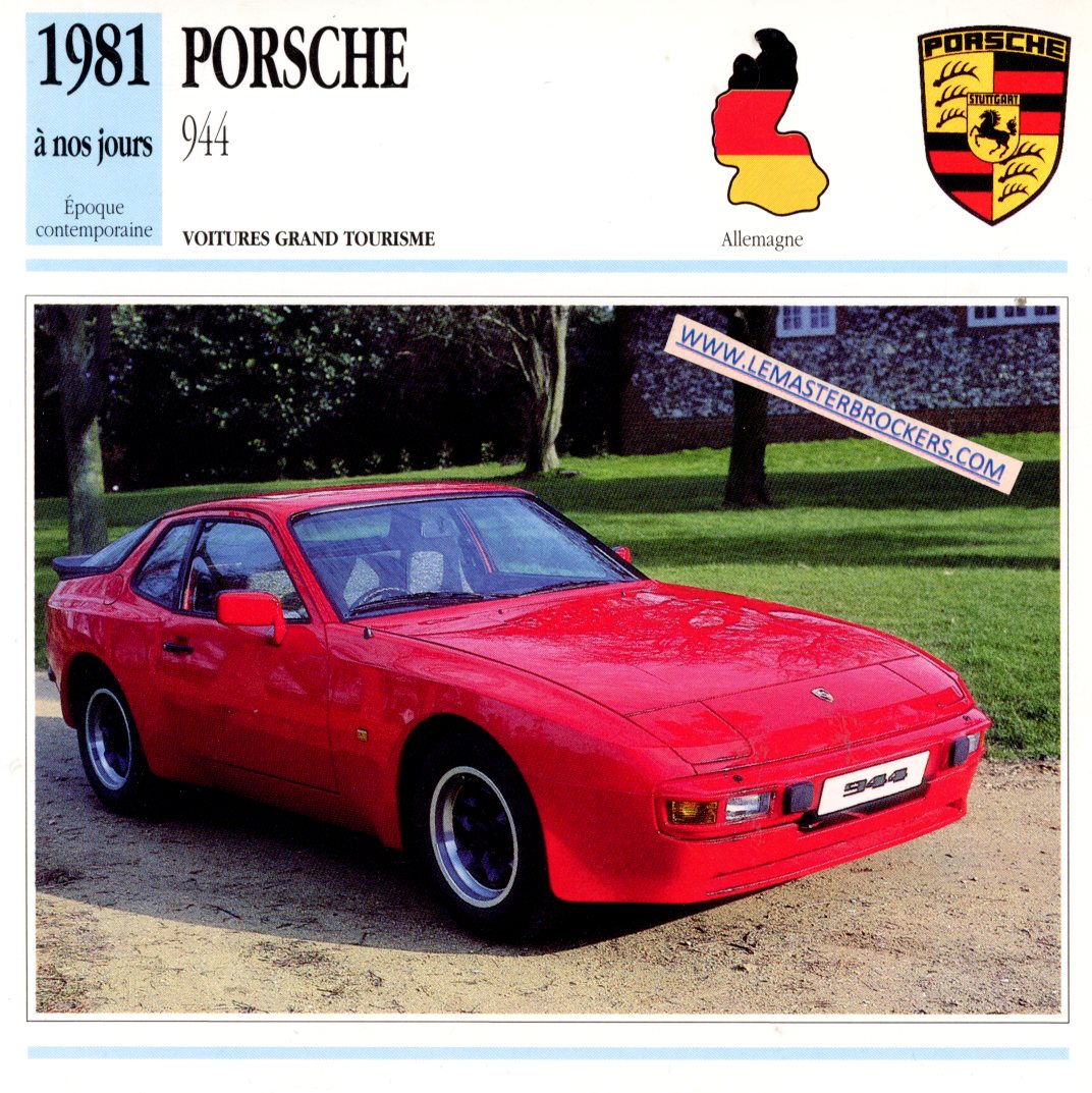 DOCUMENT FICHE PORSCHE 944 1981