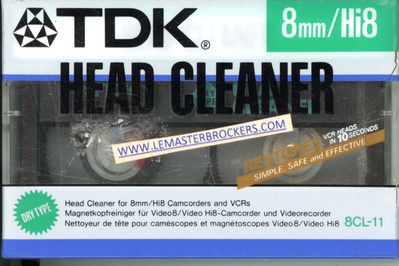 TDK HEAD CLEANER 8MM HI8