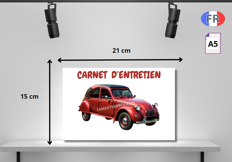 CARNET ENTRETIEN RESTAURATION CITROEN 2CV ROUGE DEUCH
