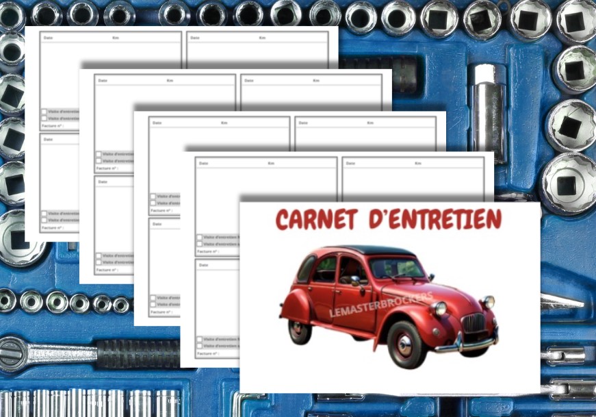 CARNET ENTRETIEN RESTAURATION CITROEN 2CV ROUGE DEUCH