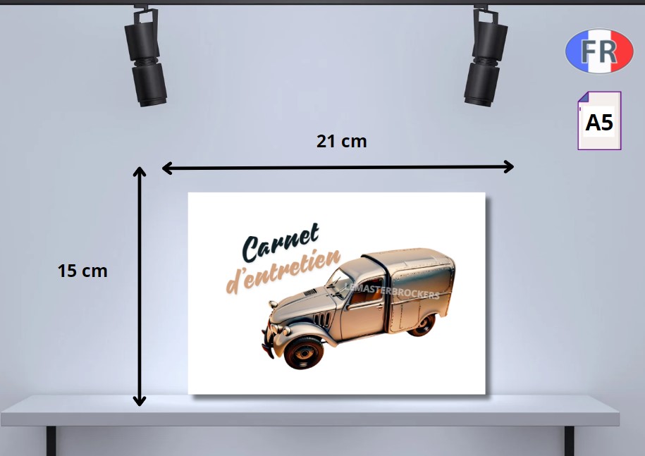 CARNET ENTRETIEN VOITURE DE COLLECTION FOURGONNETTE