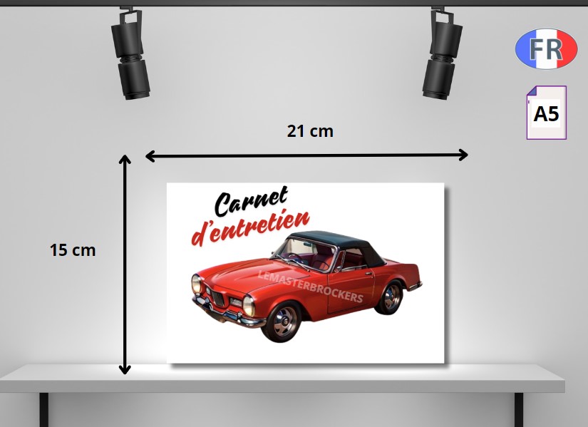 FACEL VEGA HARD TOP - CARNET ENTRETIEN RESTAURATION DE NOTES
