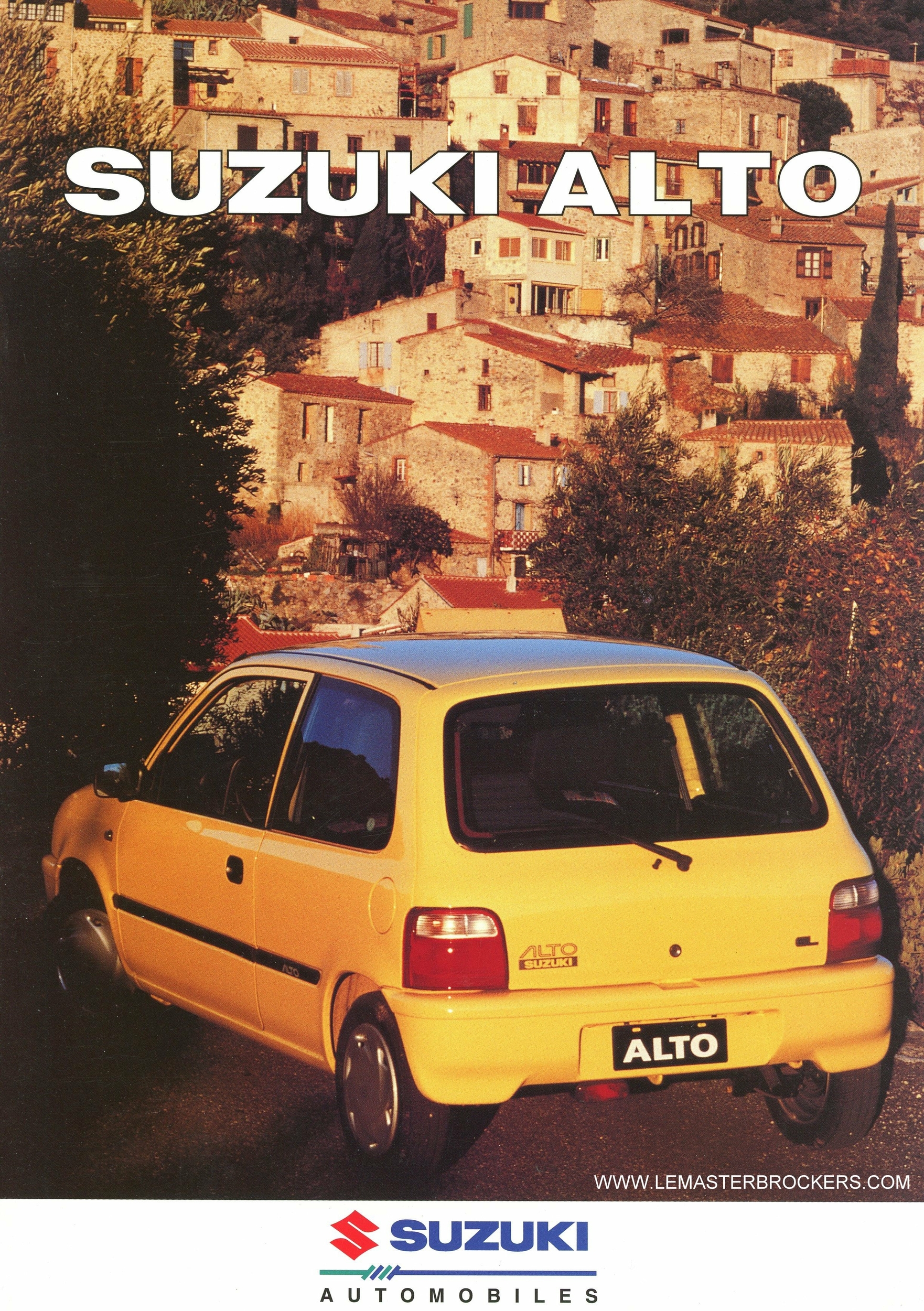 BROCHURE AUTO SUZUKI ALTO 1.0 GA GL - 1998