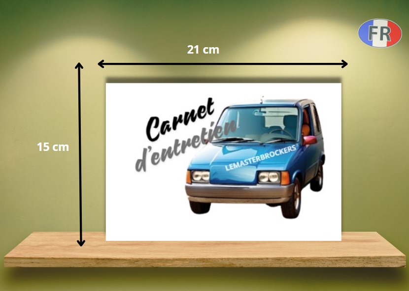 CARNET ENTRETIEN RESTAURATION VOITURE SANS PERMIS