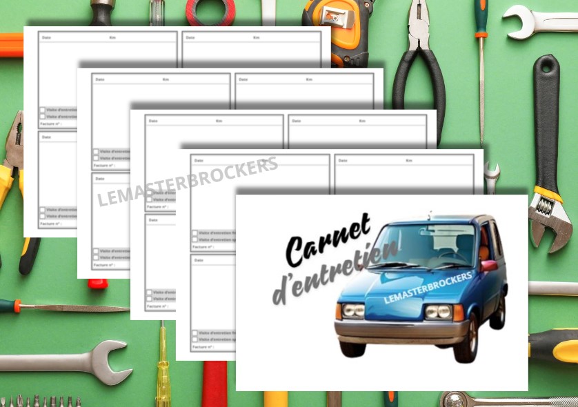 CARNET ENTRETIEN RESTAURATION VOITURE SANS PERMIS