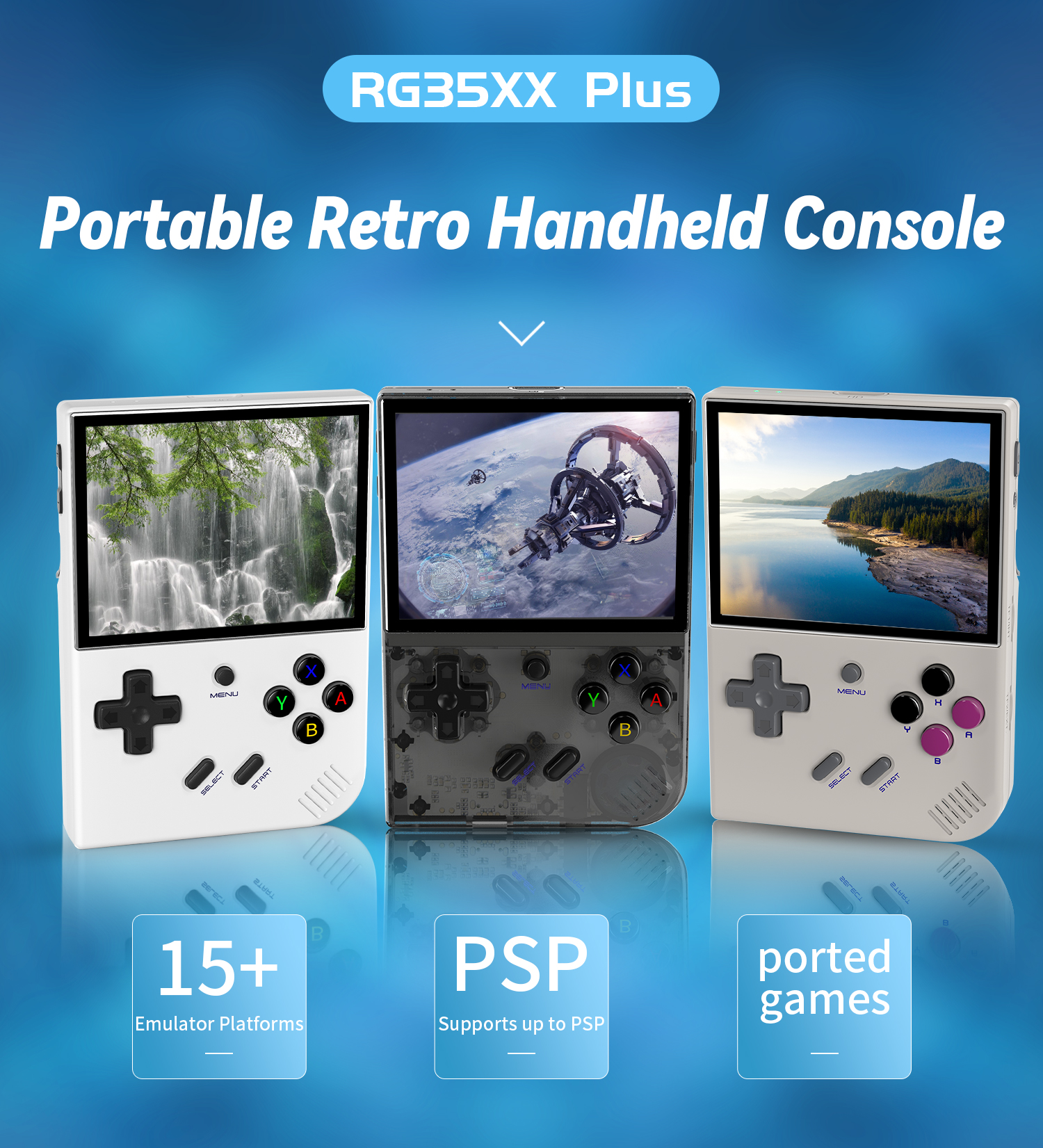 MINI CONSOLE DE JEU PORTABLE RETRO G35XX PLUS 128GO