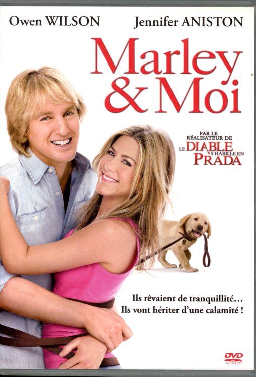 MARLEY ET MOI EN DVD FILM COMEDIE