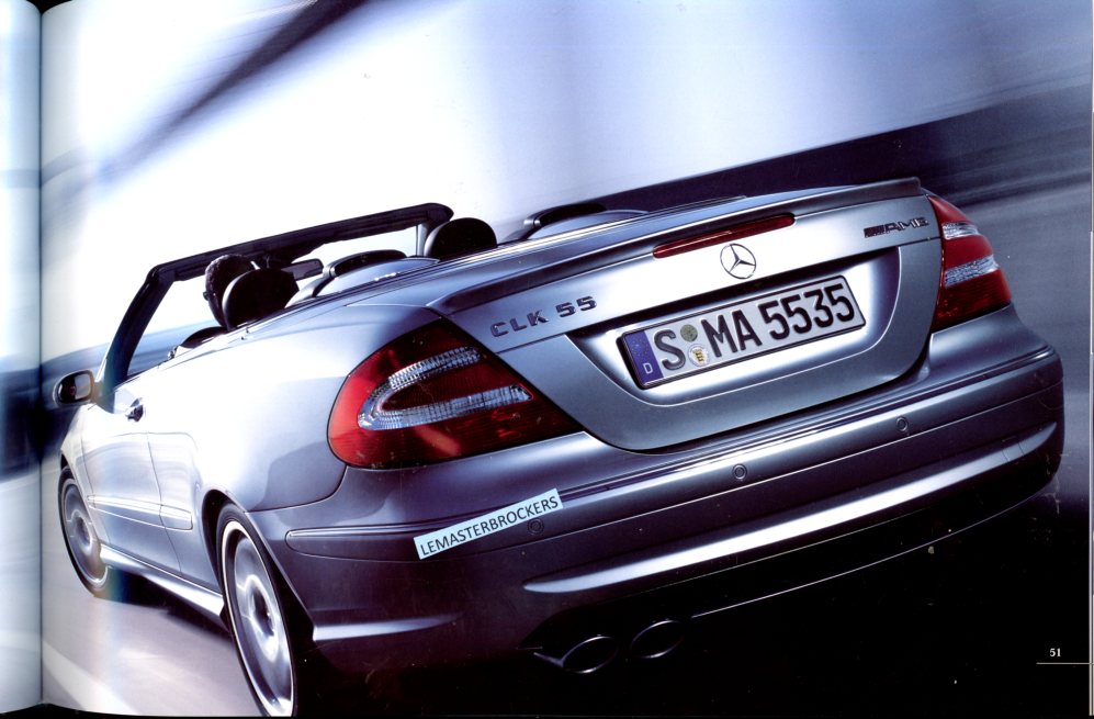 CATALOGUE 2004 MERCEDES C E S CLK CL SLK SL G 55 AMG