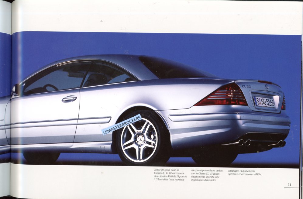 CATALOGUE 2004 MERCEDES C E S CLK CL SLK SL G 55 AMG