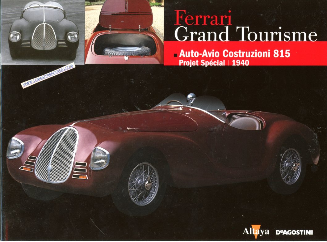 CATALOGUE FERRARI AUTO AVIO COSTRUZIONI 815 PROJET SPECIAL 1940