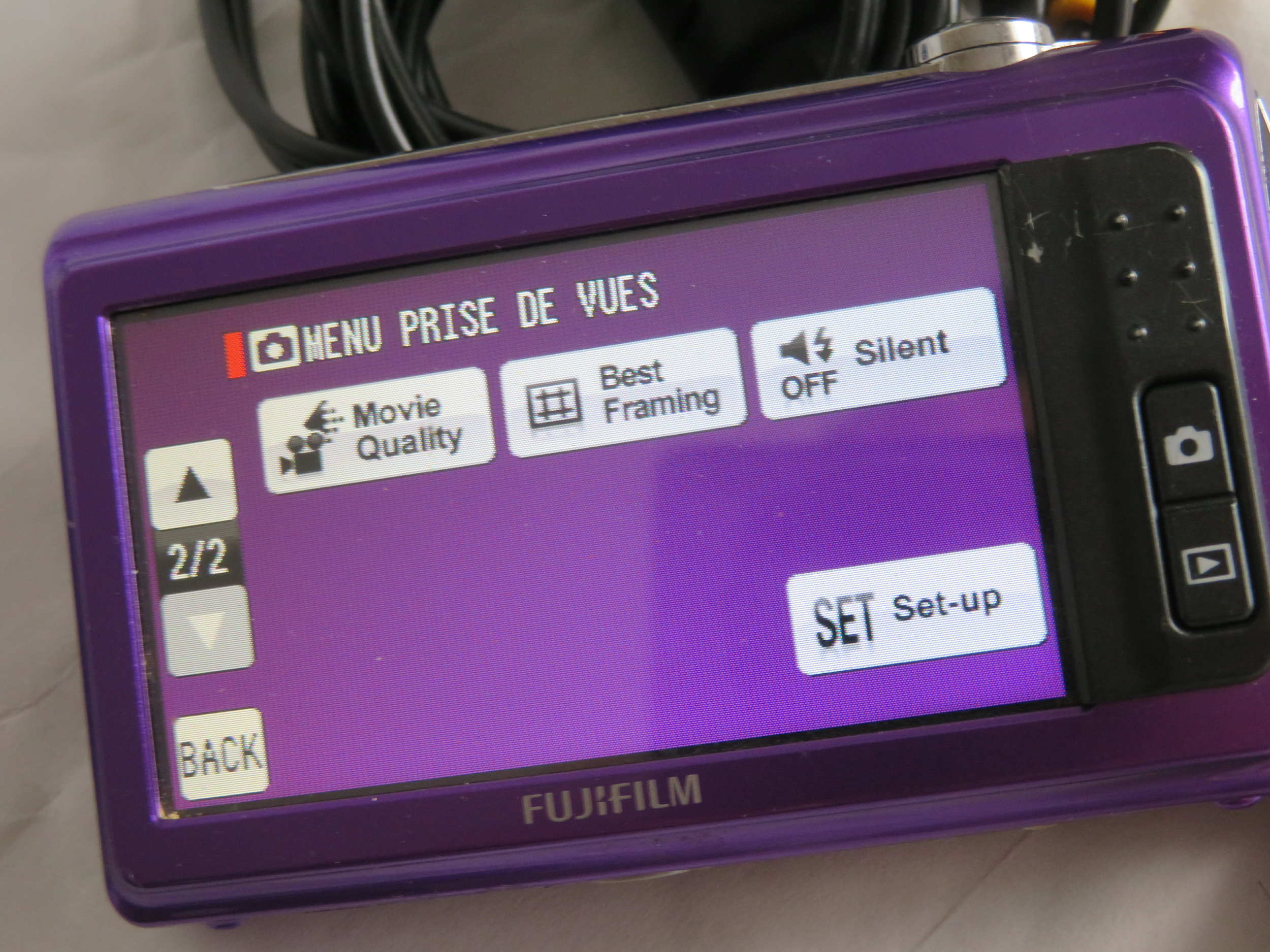 FUJIFILM FINEPIX Z 90 Z90 VIOLET 14MP ZOOM 5X HD MOVIE DIGITAL CAMERA Y2K