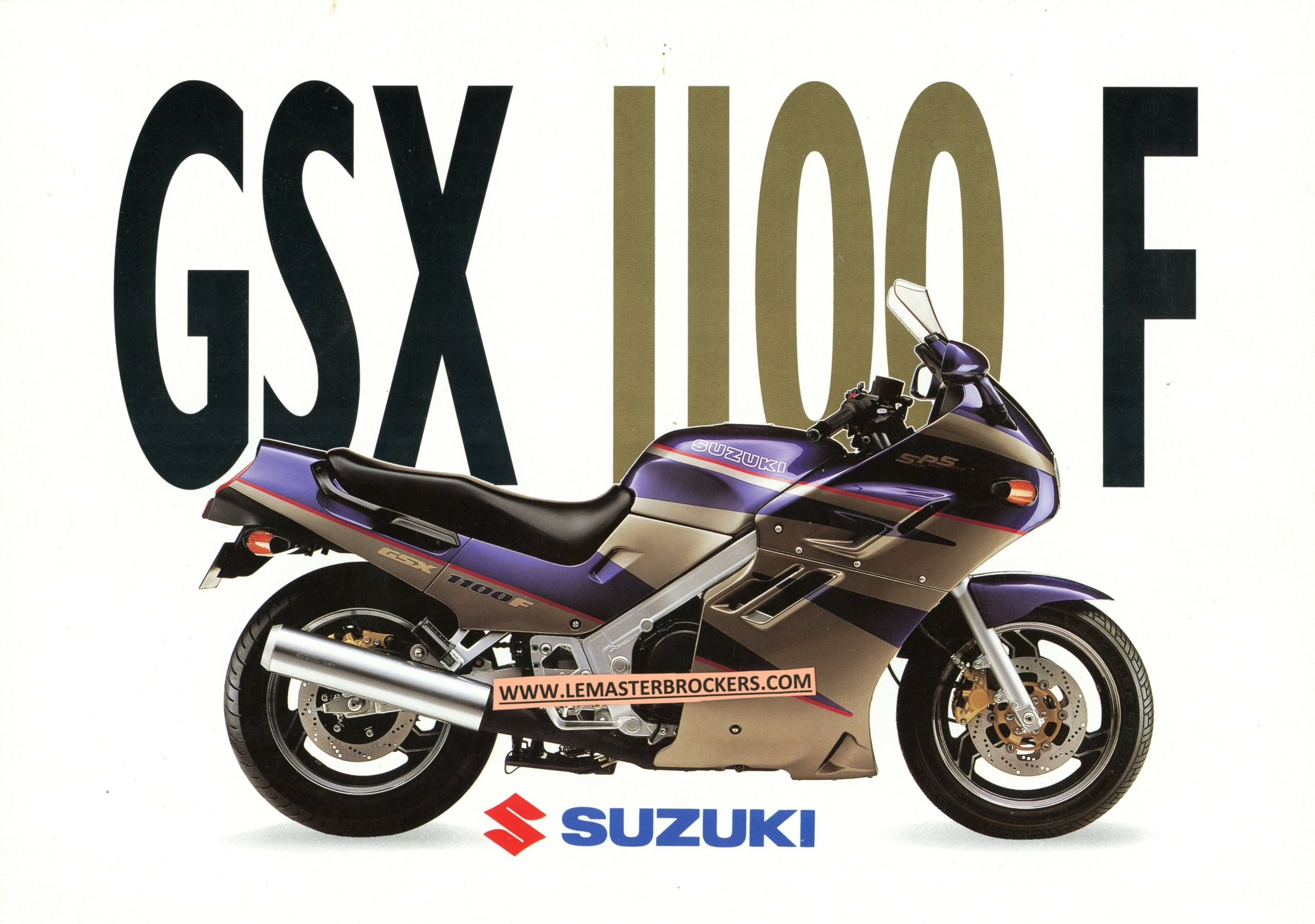 BROCHURE MOTO SUZUKI GSX 1100 F GSX1100F GSX1100 F -  BROCHURE / CATALOGUE MOTO