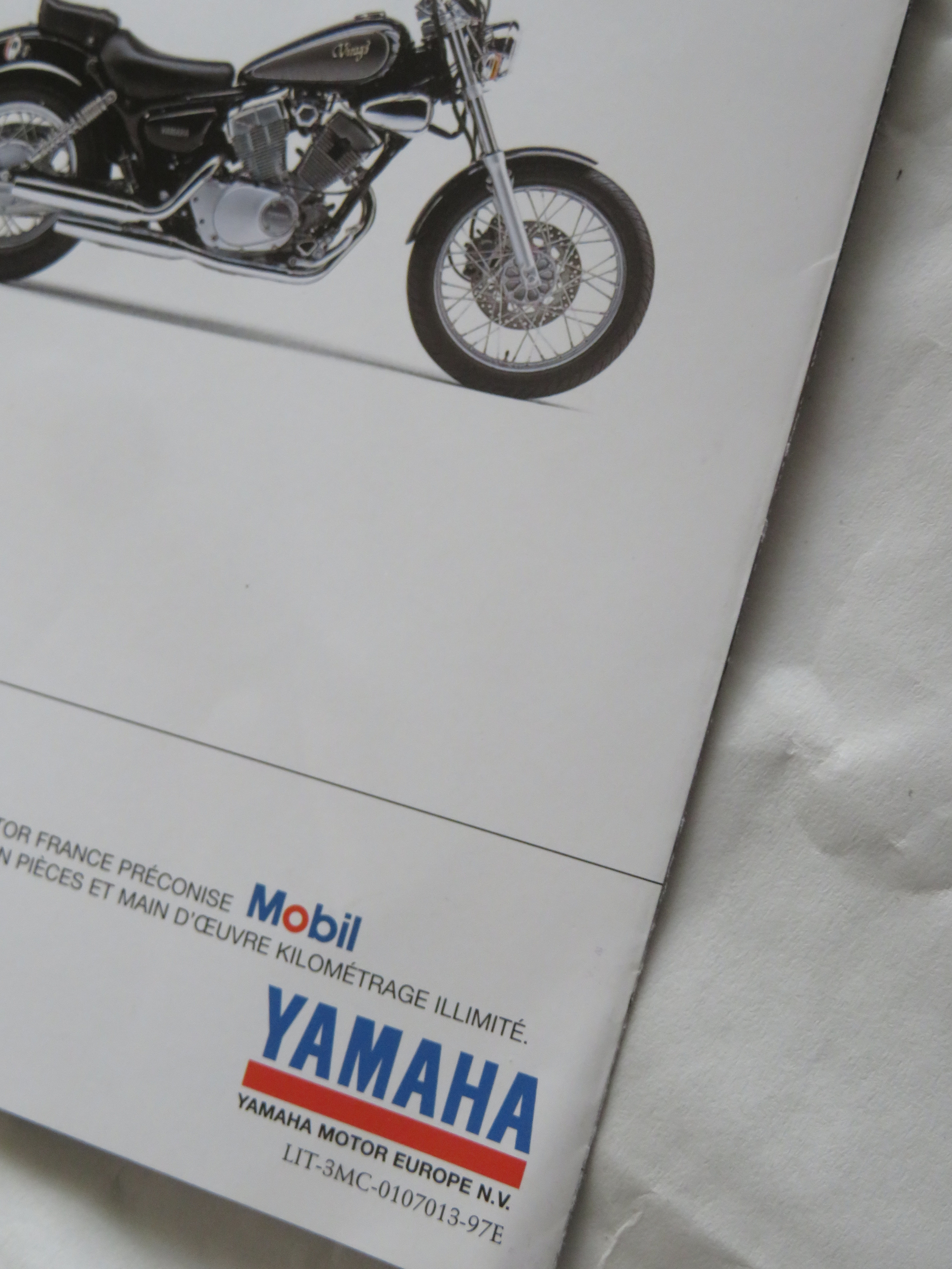 BROCHURE  MOTO YAMAHA XV125 VIRAGO