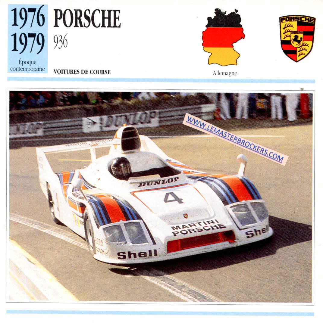 DOCUMENT FICHE AUTO PORSCHE 936 1976 1979