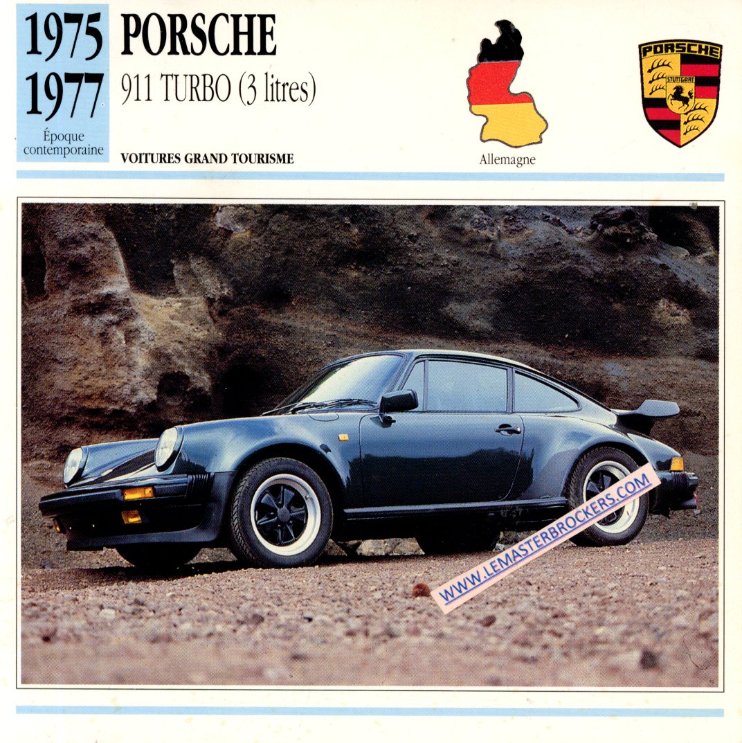 DOCUMENT FICHE AUTO PORSCHE 911 TURBO 1975 1977