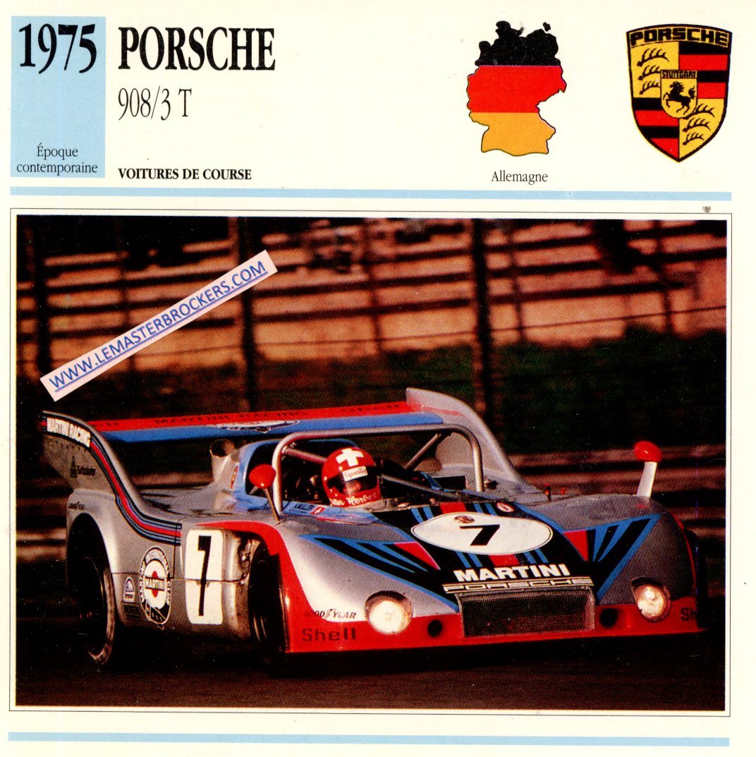 DOCUMENT FICHE AUTO PORSCHE 908 3T 1975