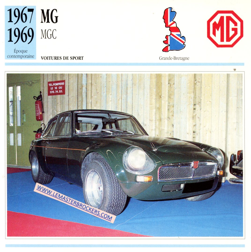 DOCUMENT FICHE AUTO MG MGC 1967 1969