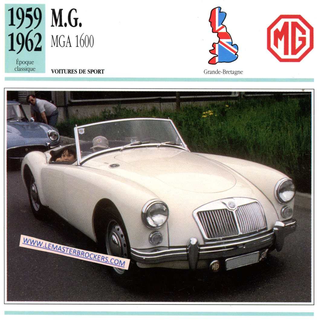 DOCUMENT FICHE AUTO MG MGA 1600 1959 1962