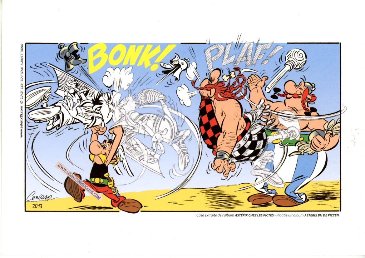 EX-LIBRIS TIRE-A-PART ASTERIX CHEZ LES PICTES DE 2013