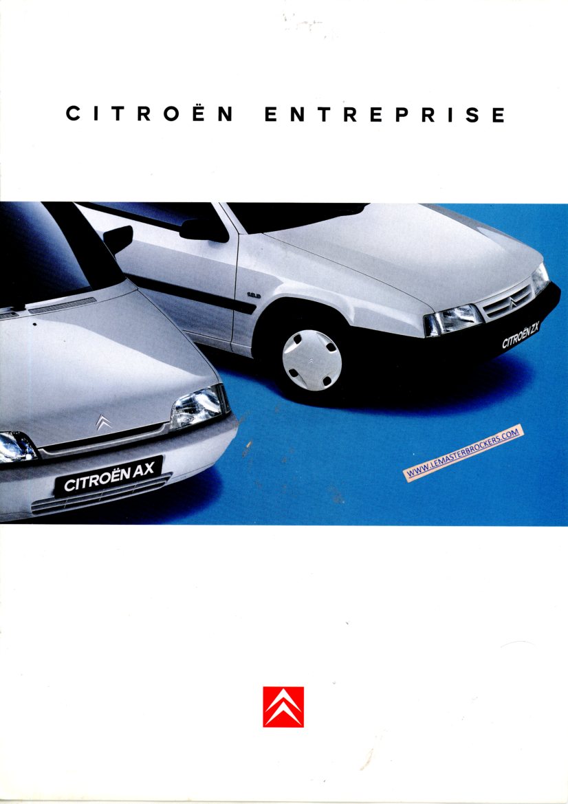 BROCHURE CITROEN AX ZX ENTREPRISE