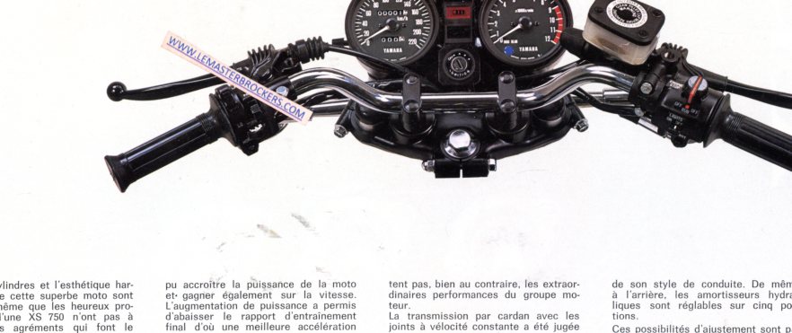 BROCHURE MOTO YAMAHA XS 750 DOHC XS750 1978