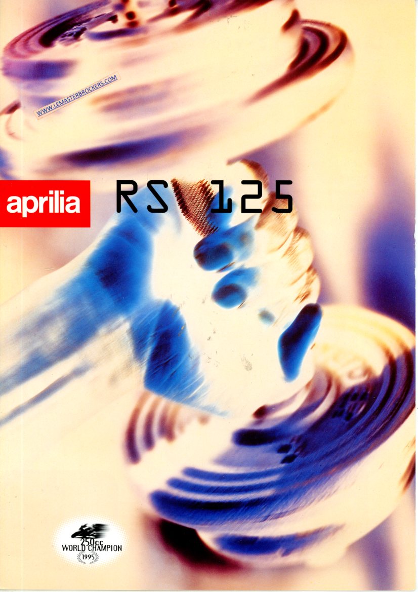 BROCHURE APRILIA RS 125 RS125 DE 1996