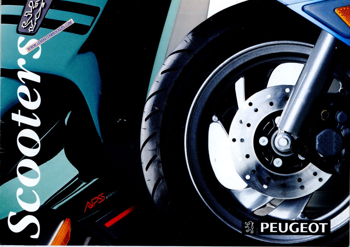 BROCHURE SCOOTER PEUGEOT SV J 50T 50L SPORT SV80 SV125 STL3 ST RAPIDO 1993