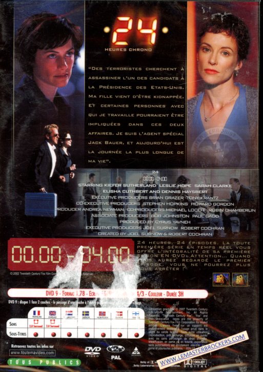 24HEURES CHRONO SAISON 1 DVD 1 NEUF SOUS BLISTER